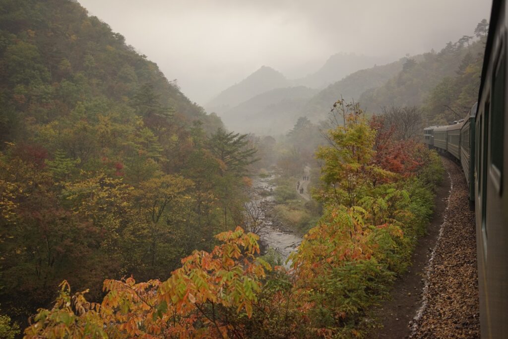 Tågresa i Nordkorea. Foto: Ulf Wemme